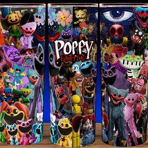 Poppy Playtime Horror Gaming Collage Cup Mug Tumbler 20oz